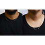 Collar de cadena paperclip de 2.5mm en oro macizo de 14K, foto 6