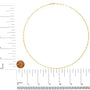 Collar de cadena paperclip de 2.5mm en oro macizo de 14K, foto 16