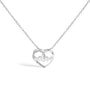Diamond Accent Mom Heart Pendant Necklace in Sterling Silver, photo 1