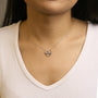 Diamond Accent Mom Heart Pendant Necklace in Sterling Silver, photo 3
