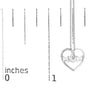 Diamond Accent Mom Heart Pendant Necklace in Sterling Silver, photo 5