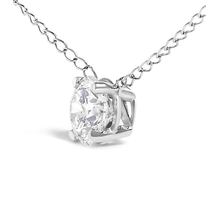 1/2 Ct. T.W. Floating Lab-Grown Diamond Solitaire Pendant Necklace in 14K Gold, photo 8