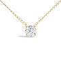 1/2 Ct. T.W. Floating Lab-Grown Diamond Solitaire Pendant Necklace in 14K Gold, photo 3