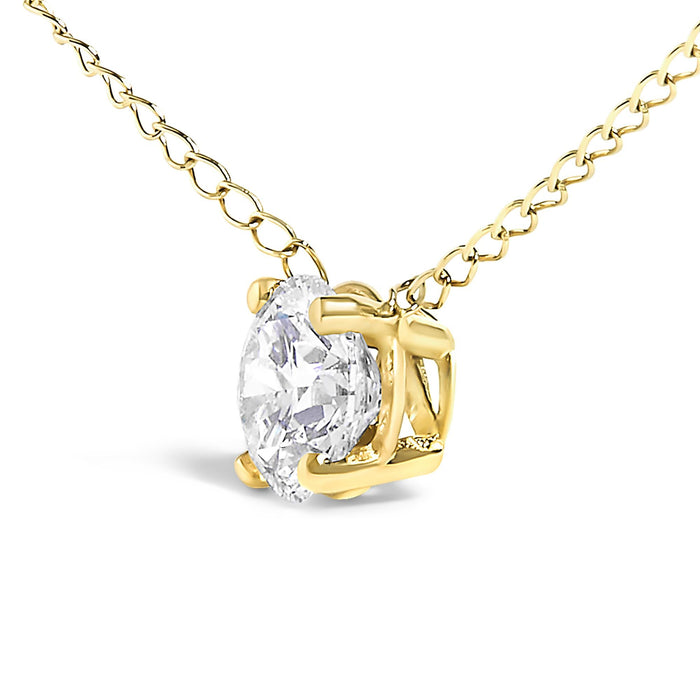 1/2 Ct. T.W. Floating Lab-Grown Diamond Solitaire Pendant Necklace in 14K Gold, photo 7