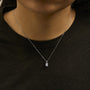 Lab-Grown Emerald-Cut Solitaire Diamond Pendant Necklace in 14K Gold, photo 6