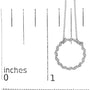 1/7 Ct. T.W. Lab-Grown Diamond Beaded Love Circle Pendant Necklace in Sterling Silver, photo 5