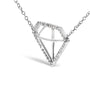 1/7 Ct. T.W. Lab-Grown Diamond Diamond-Shaped Pendant Necklace in Sterling Silver, photo 4