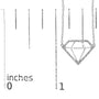 1/7 Ct. T.W. Lab-Grown Diamond Diamond-Shaped Pendant Necklace in Sterling Silver, photo 5
