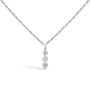 1/7 Ct. T.W. Lab-Grown Diamond Three Stone Diamond Pendant Necklace in Sterling Silver, photo 1