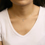 1/7 Ct. T.W. Lab-Grown Diamond Three Stone Diamond Pendant Necklace in Sterling Silver, photo 3