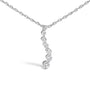 1/4 Ct. T.W. Lab-Grown Diamond Journey Pendant Necklace in Sterling Silver, photo 2