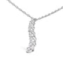 1/4 Ct. T.W. Lab-Grown Diamond Journey Pendant Necklace in Sterling Silver, photo 4