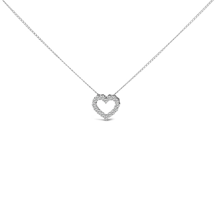 1/2 Ct. T.W. Lab-Grown Diamond Heart Shape Pendant Necklace in 14K Gold, photo 2