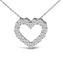 1/2 Ct. T.W. Lab-Grown Diamond Heart Shape Pendant Necklace in 14K Gold, photo 4
