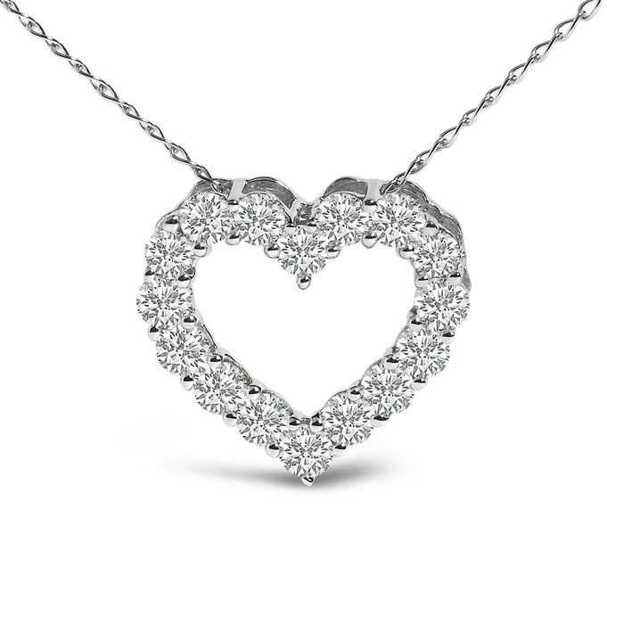 1/2 Ct. T.W. Lab-Grown Diamond Heart Shape Pendant Necklace in 14K Gold, photo 4