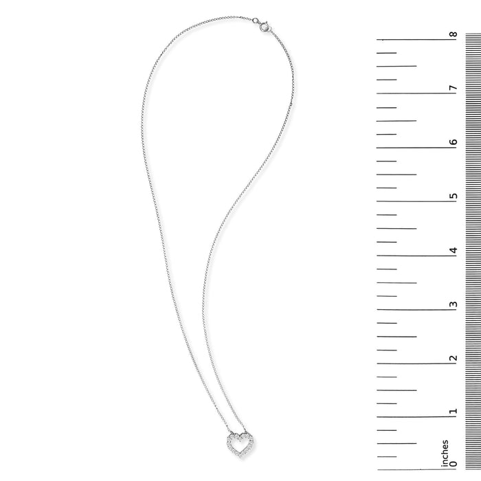 1/2 Ct. T.W. Lab-Grown Diamond Heart Shape Pendant Necklace in 14K Gold, photo 10