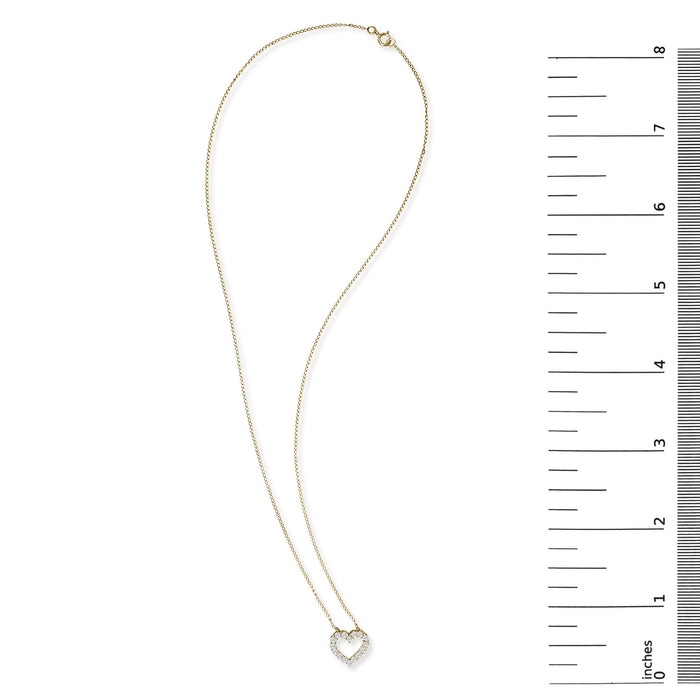 1/2 Ct. T.W. Lab-Grown Diamond Heart Shape Pendant Necklace in 14K Gold, photo 9