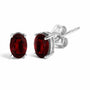 6x4mm Natural Oval Gemstone Solitaire Stud Earrings in Sterling Silver, photo 8