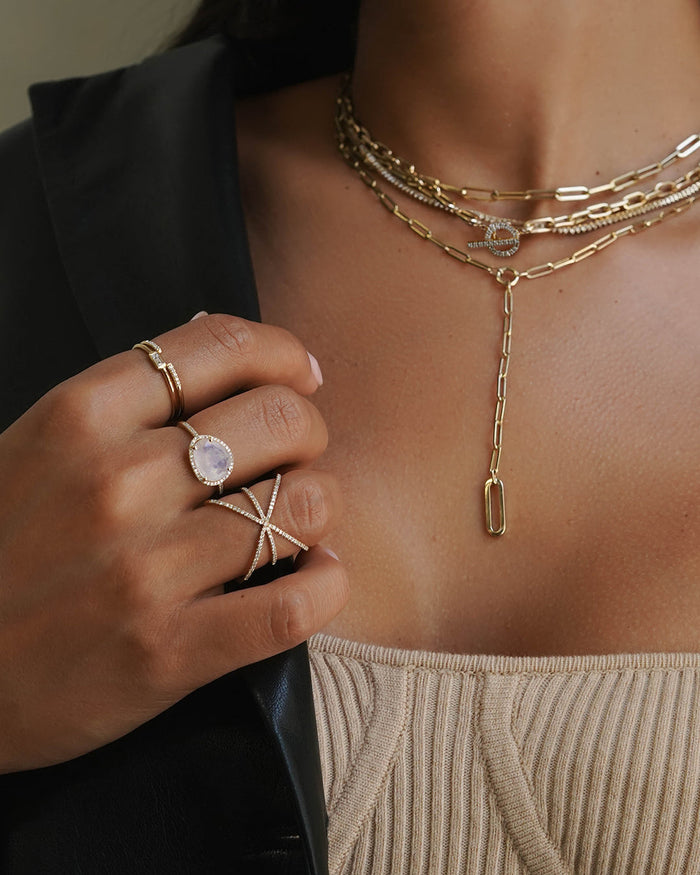 14K Gold Diamond Claw Ring, photo 5