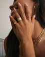 14K Gold Pave Diamond Signet Ring, photo 10