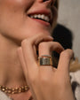 14K Gold Pave Diamond Spike Claw Ring, photo 5