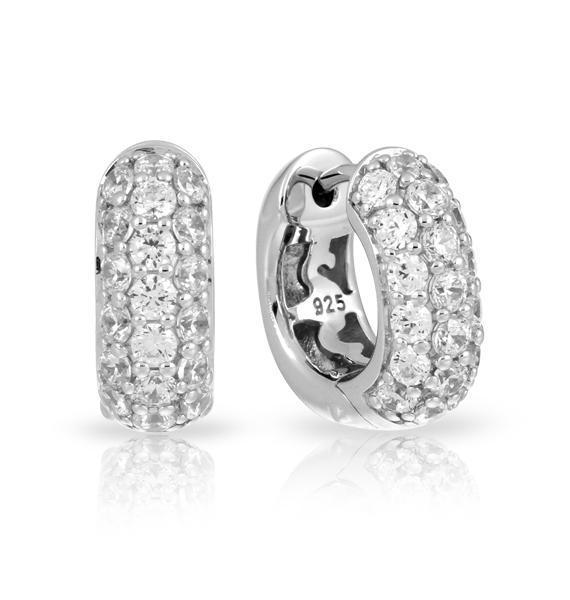 Pavé Square Earrings, photo 1