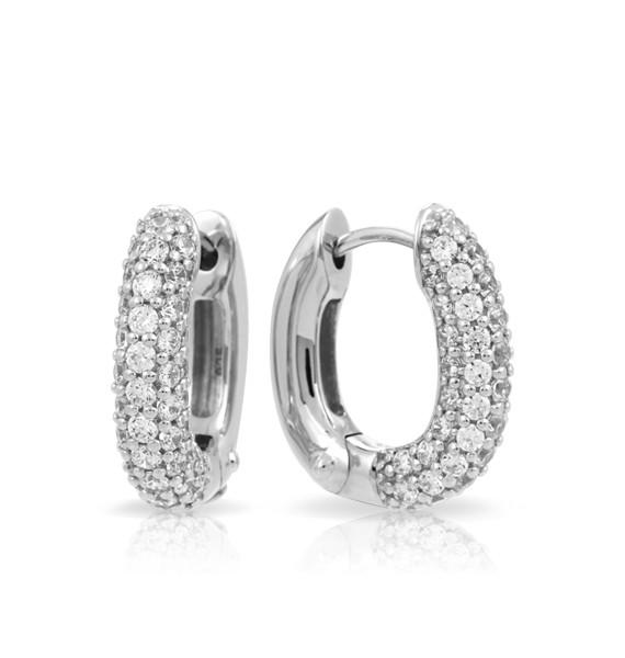Pavé Thin Hoops, photo 1