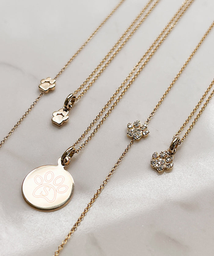 Diamond Asymmetrical Paw Necklace, photo 3