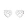 Heart Paw Cutout Stud Earrings, photo 2