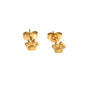 Aretes de botón mini con huella, foto 1