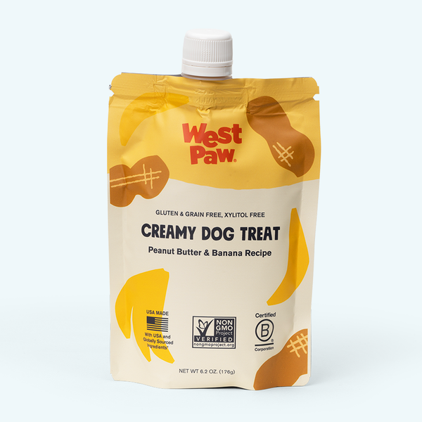 Peanut Butter and Banana Creamy Dog Treat