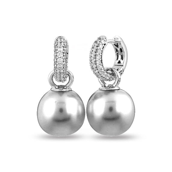 Aretes de aro con perla, foto 1