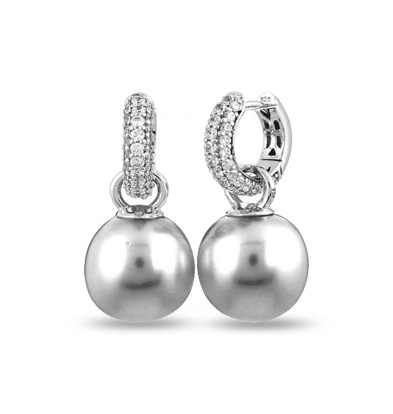 Aretes de aro con perla, foto 1