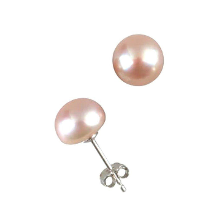 Champagne Pearl Stud Earrings, photo 1