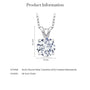 2.00 CTW Lab-Created Moissanite Pendant in 14K Gold, photo 8