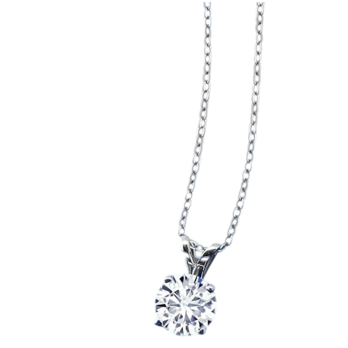 2.00 CTW Lab-Created Moissanite Pendant in 14K Gold, photo 3