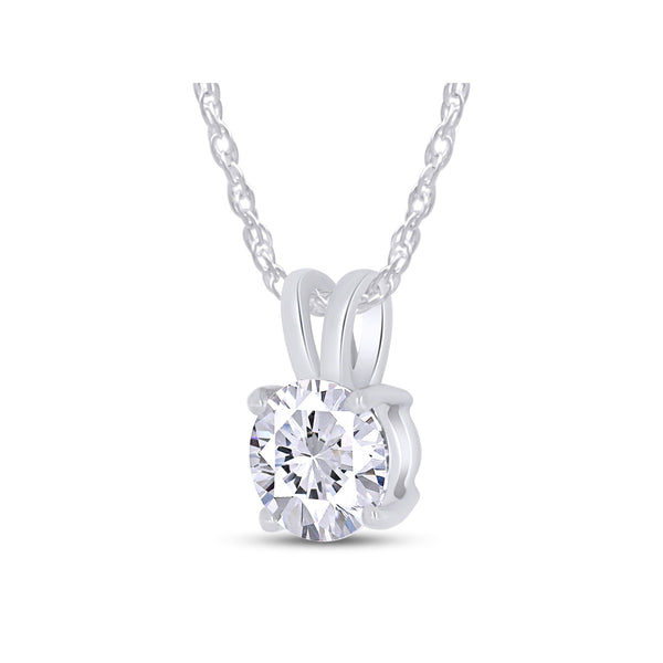 2.00 CTW Lab-Created Moissanite Pendant in 14K Gold, photo 2
