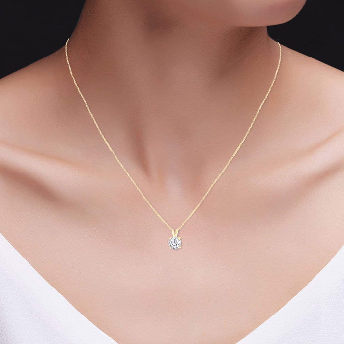 1.50 CTW Lab-Grown Diamond Pendant in 14K Gold, photo 11