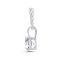 2.00 CTW Lab-Created Moissanite Pendant in 14K Gold, photo 4
