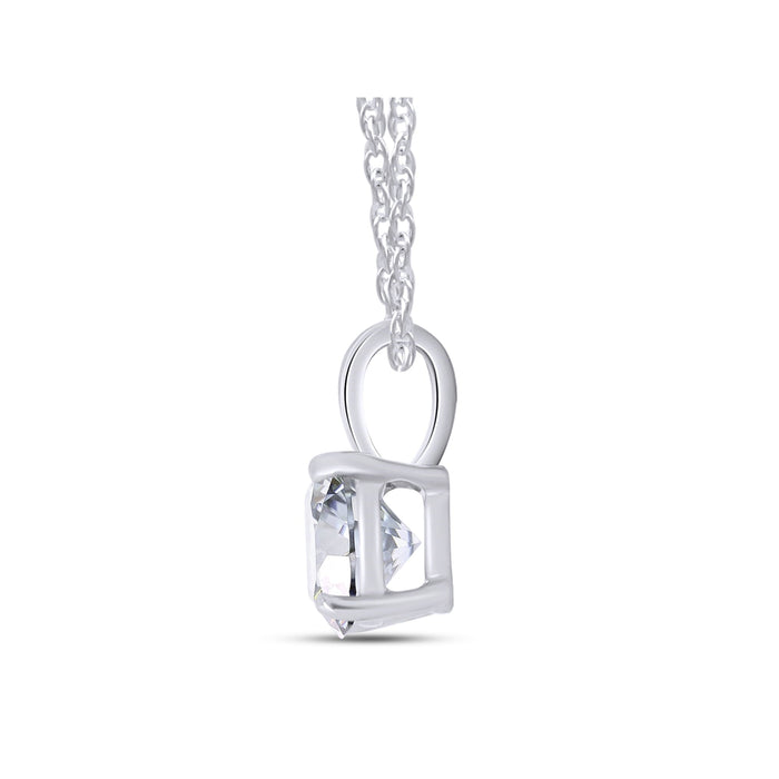 2.00 CTW Lab-Created Moissanite Pendant in 14K Gold, photo 4