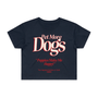 Pet More Dogs Crop Tee in navy
