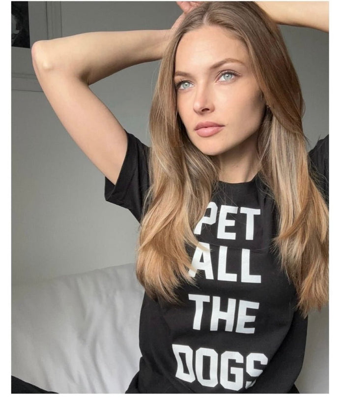 Pet All The Dogs Unisex Crewneck Tee