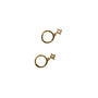 Aretes de aro pequeños con zirconia cúbica, foto 9