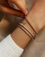 Brazalete rígido de diamantes pavé en oro de 14K, foto 2