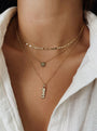 14K Gold Diamond Flower Necklace, photo 7