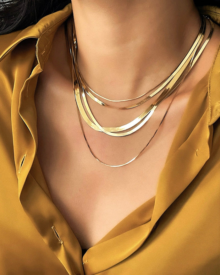 Collar de cadena espiga en oro de 14K, foto 4