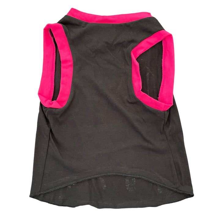 Upcycled Dog Tank - L "ACDC PINK", photo 2