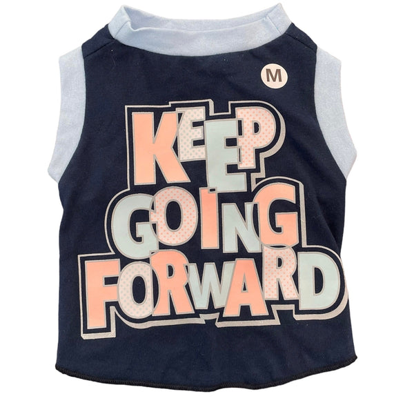 Upcycled Dog Tank - M "FORWARD", photo 1