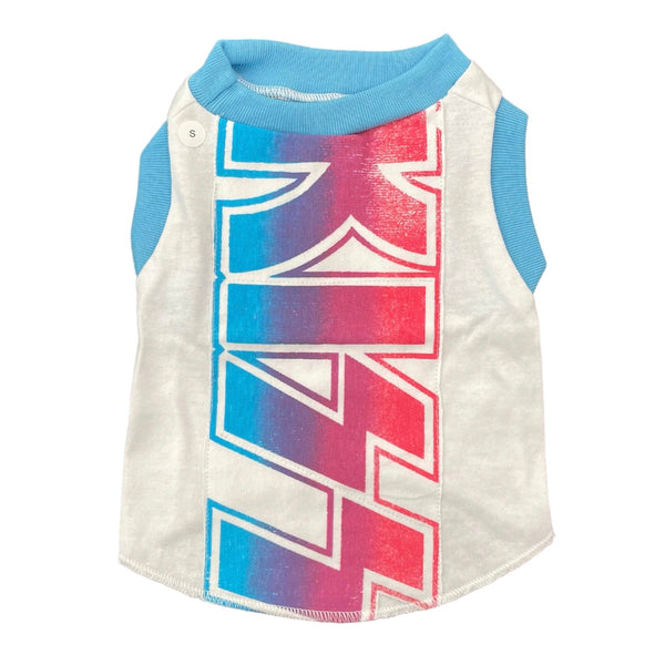 Upcycled Dog Tank - S "KISS BLUE", photo 1