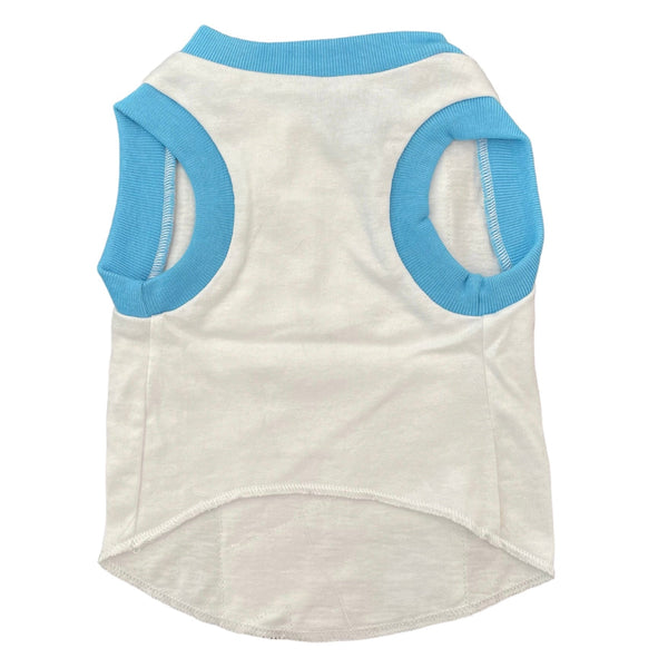 Upcycled Dog Tank - S "KISS BLUE", photo 2